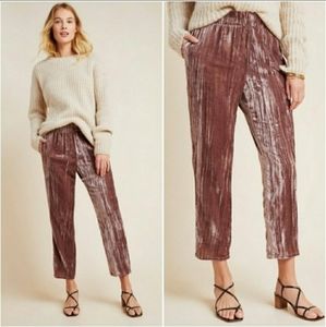 Anthropologie Velvet Pants